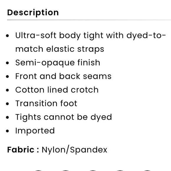 Black or Light Suntan!! S/M Capezio Body Tight - Picture 8 of 8